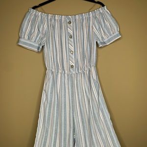 Off shoulder jump suit